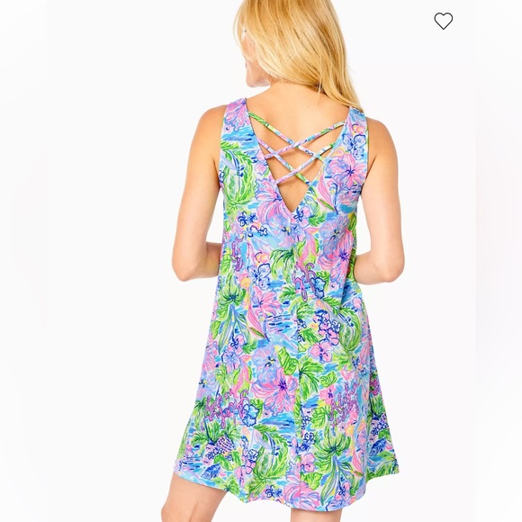 NWT Lilly Pulitzer Kristen Swing Dress Size Medium Multi Lilly Loves Hawaii - Picture 2 of 8